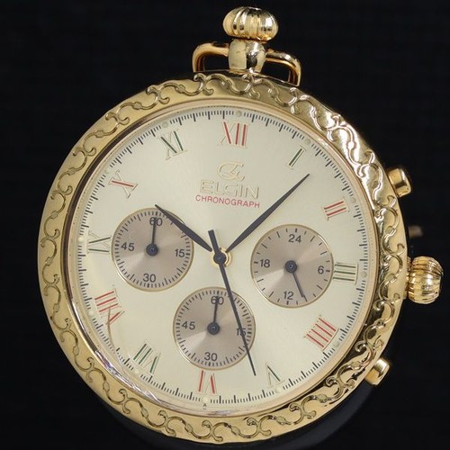 Elgin taschenuhr gold - qz,