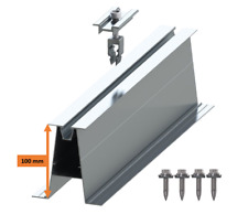 Trapezmontage-Set TS100 mit End-oder Mittelklemmen Aluminium MwSt.-befreit