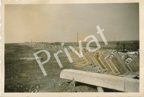 Foto panzersperren bei - wk, ii