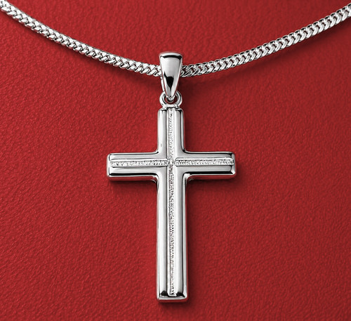Kreuz anhänger mit - anhänger, echt