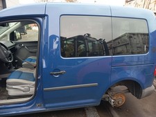 VW Caddy 2K Life  Bj 2010 original Schiebetür hinten links LL5M Indienblau