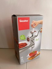 Metaltex Fleischwolf 3-in-1 manuell mit Zubehör unbenutzt