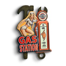 Blechschild Gas Station