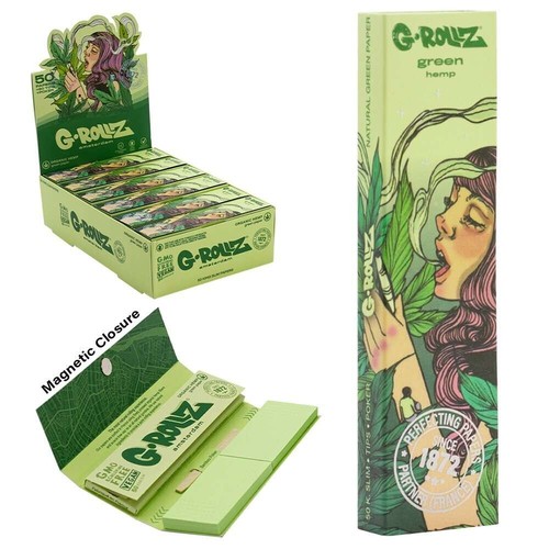 Rollz green papers king size - green,