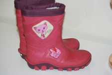REGENSTIEFEL  GUMMISTIEFEL  KITTY  CUT  Gr 28 29 rosa