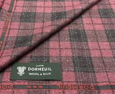 Schwarz roter Wollstoff Karostoff DORSILK von Dormeuil, Jacke SPECIAL