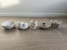 5 Kerzenhalter beige greige