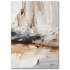 Abstrakt Beige Wandbild