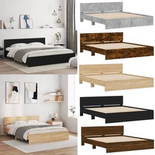 Bettgestell mit Kopfteil Doppelbett Gästebett Bettrahmen Einzelbett Holzbett Neu