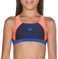 ARENA KINDER MÄDCHEN BADEMODE BIKINI-TOP SCHWIMM-OBERTEIL GR:128 MEHRFARBIG