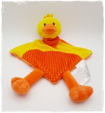 *•. Ergee/KIK - Schmusetuch Ente Gans Küken - gelb orange - 33 cm - wie NEU .•*