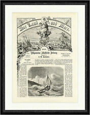 Die belgische Schaluppe Graf von Flandern Hafen Calais Wunder  Faksimile_E 5466