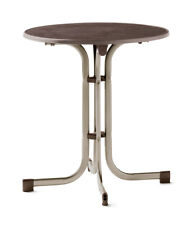 Sieger Gartentisch rund Klapptisch Mecalit-PRO Ø 70 cm Schiefer champagner