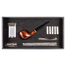 Pfeife Premium Set JEAN CLAUDE braun gerade/Feuerzeug, Besteck