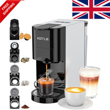 KOTLIE 4 in 1 Kapsel Kaffeemaschine für NES/DG/Kaffeepulver/ESE tragbar 0,8L