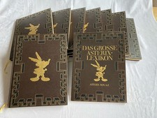 Asterix & Obelix, Ledereinband, Leder, 8 Bände, plus Asterix Lexikon,