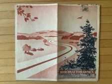 Landkarte Reichsautobahn Deutsches Reich 1938 mit Durchfahrtsplan Berlin