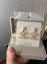 Ohrringe Gold mit Perlen Neu