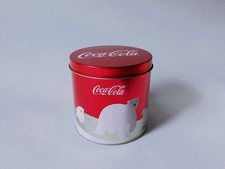 Vintage Coca Cola Blechdose mit Deckel Rund  11,5 cm hoch, Ø 11,5 cm