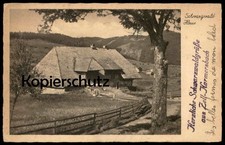 ALTE POSTKARTE SCHWARZWALDHAUS GRÜSSE AUS ZELL AM HARMERSBACH 1945 BAUERNHAUS IM