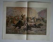 Deutsche Kavallerie gegen Rumänen am Roter-Turm-Paß - 1WK Militär - 1918 ~A3