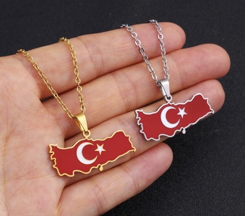 Halskette türkei flagge stern - halskette,