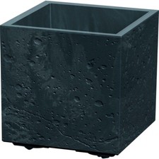 Pflanztopf Kunststoff eckig Stein Optik Blumentopf Pflanzkübel Blumenkübel