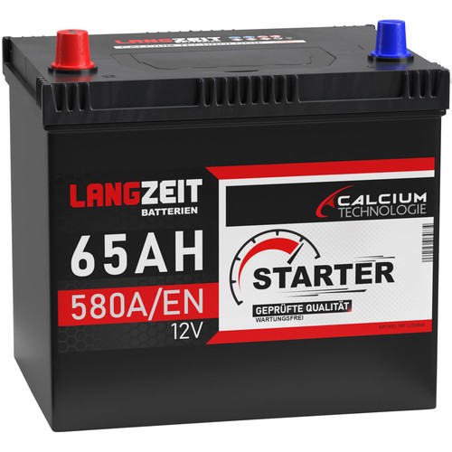Autobatterie 65ah 12v asia - 65ah,