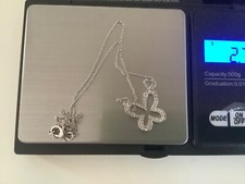 Collier Kette 46 Brillanten ca.0,26 ct Weißgold 585 14ct