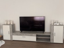 Wohnwand Lima Beton Optik weiß B/H/T: ca.230x170x42 cm