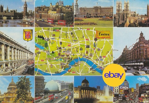 London stadtplan postkarte - stadtplan,