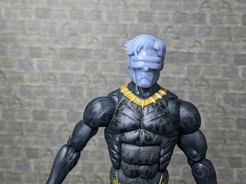 Cyclops custom head for marvel - cyclops,