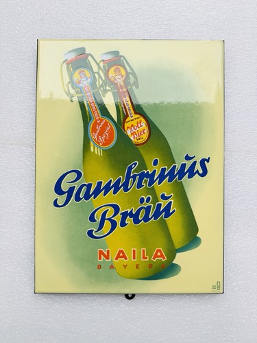 Emailschild gambrinus bräu - gambrinus,