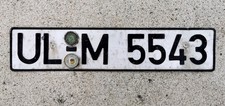 DIN Kfz-Kennzeichen Nummernschild license plate WORTBILDUNG DEUTSCHLAND GERMANY 