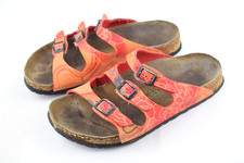 Papillio by Birkenstock Florida Orange florales Muster EU 39 Sandalen schmal