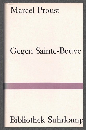 Gegen sainte beuve marcel - gegen,