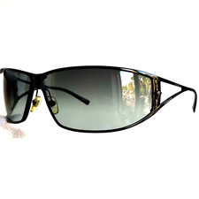 Sonnenbrille GIANNI VERSACE 2040 Vintage sunglasses black medusa wrap 90s