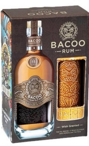 Bacoo jahre rum mit tiki - bacoo,