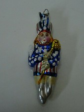 Christbaumschmuck Silber Glas Puppenstube Gablonz Soldat Lauscha Blau Figur