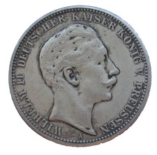 Medaille Deutsche Kaiserreich Preussen 5 Mark 1910 A ca.38 mm/ 23,34  gr