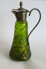 Karaffe mit Silber, Glas