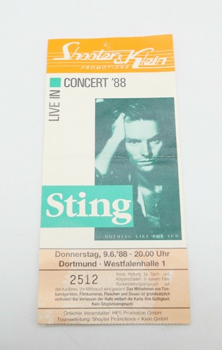 Sting konzertkarte - sting,