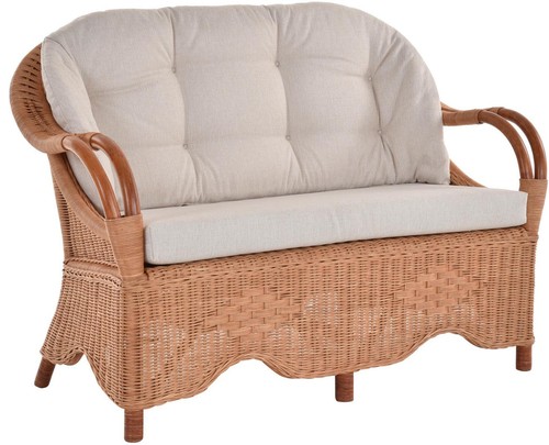 Wintergarten rattansofa natur - wintergarten,