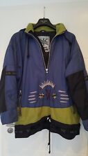 Schicke blaue Snowboardjacke, Damen, mit Stickerei