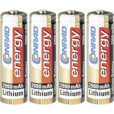 4er Multipack Conrad energy Extreme Power FR6 Mignon (AA)-Batterie Lithium 2900