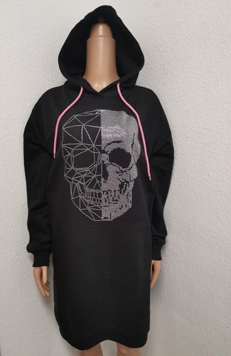 Totenkopf glitzer kapuzen - totenkopf,