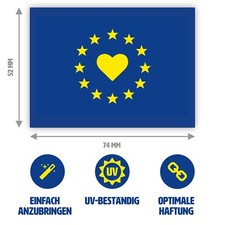 10 x Aufkleber Europa / EU -