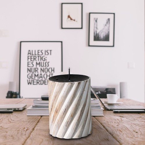 Kerzenständer rund holz - rund,,