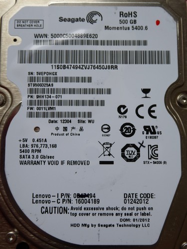 St9500325as seagate 5ve - 5ve, |
