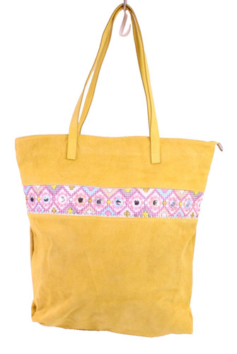 Tasche shopper velours leder - shopper,